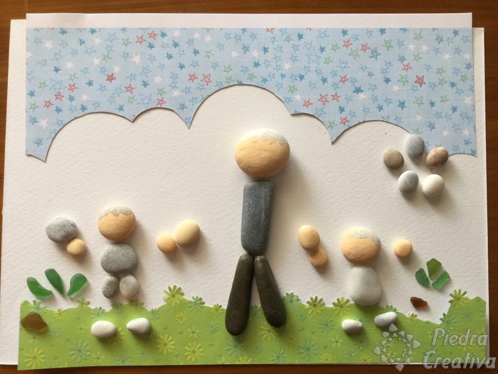 DIY día del padre pintando piedras