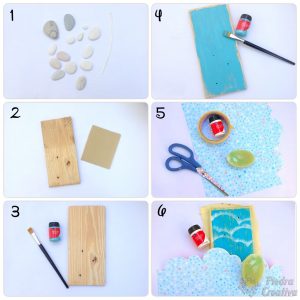 Step by step how to paint stones