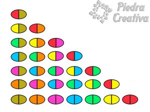 Plantilla para realizar domino de piedras