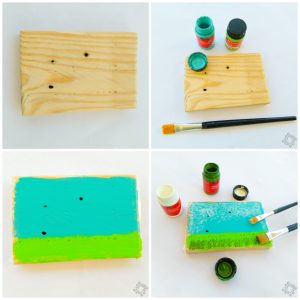 DIY paso a paso 1 cuadro para cerditos en piedras pintadas