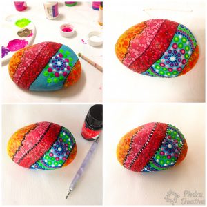 Manualidad piedras pintadas para sujetar puertas