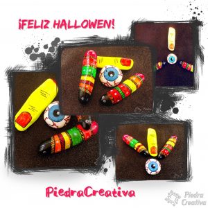 feliz halloween con piedras pintadas por piedracreativa 300x300 - Fluorescent paint for stones